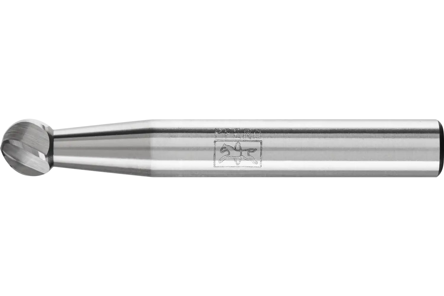 Picture of Pferd Carbide Bur SD-1 Ball Shape ALU Cut 1/4" x 3/16" x 1/4" Shank